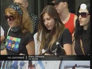 Manifestation "nue" en Ukraine