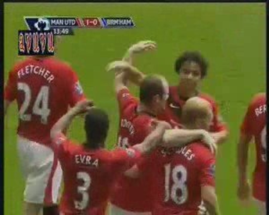 Manchester United Birmingham Goals Wayne Rooney 16 August 09