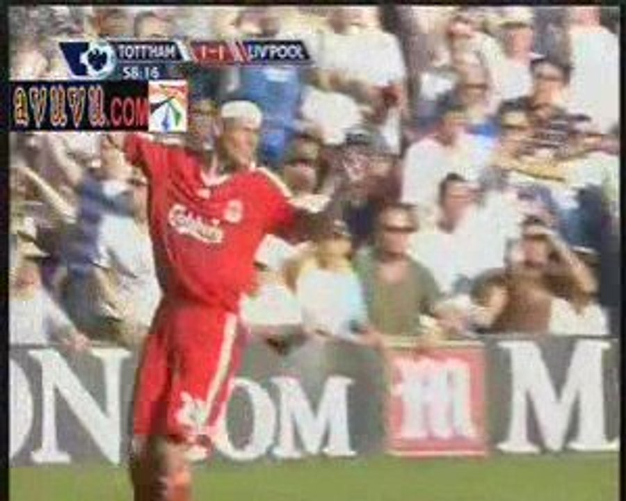 Tottenham Hotspur 2 - 1 Liverpool 16 August 2009 Gerrard