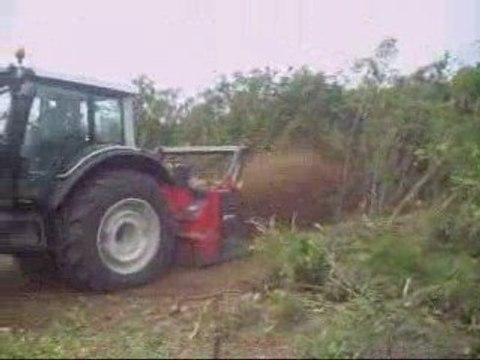 Broyeur forestier à Pouembout (Nouvelle-Calédonie)