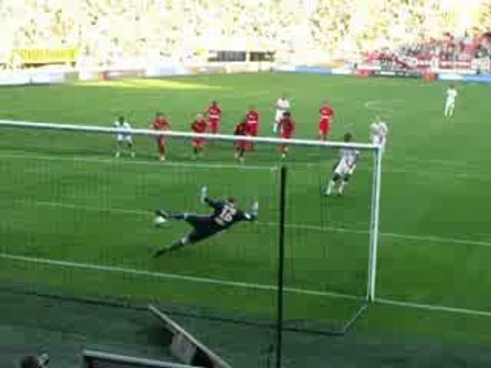 Penaty d'Andre Luiz lors de Nancy-Monaco