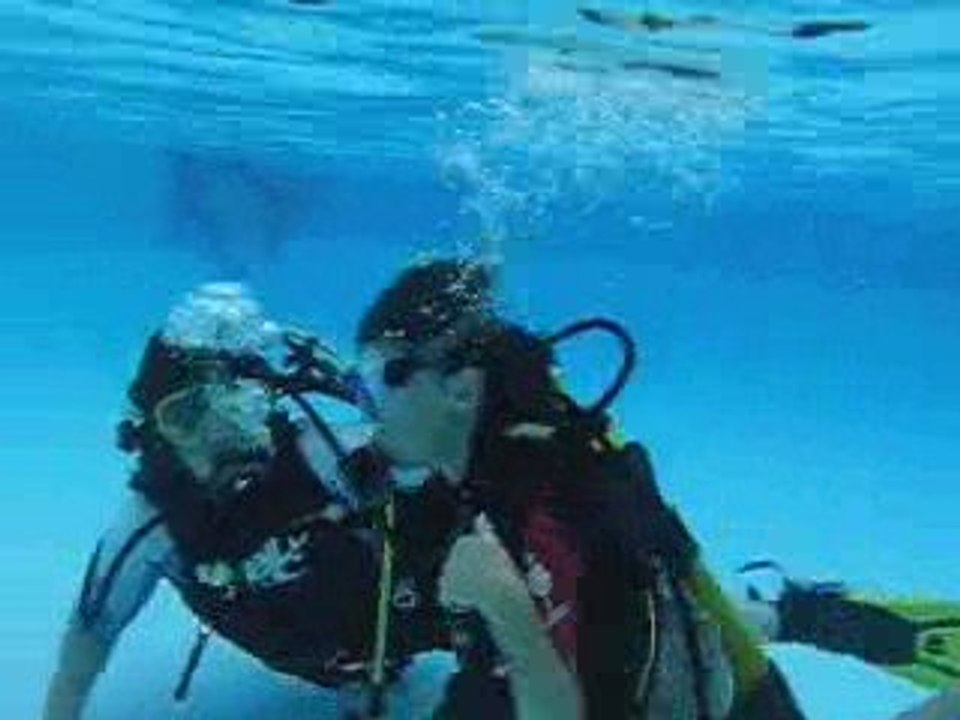 Hirio plonge avec Anne