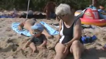 Lucas et Vince à la plage