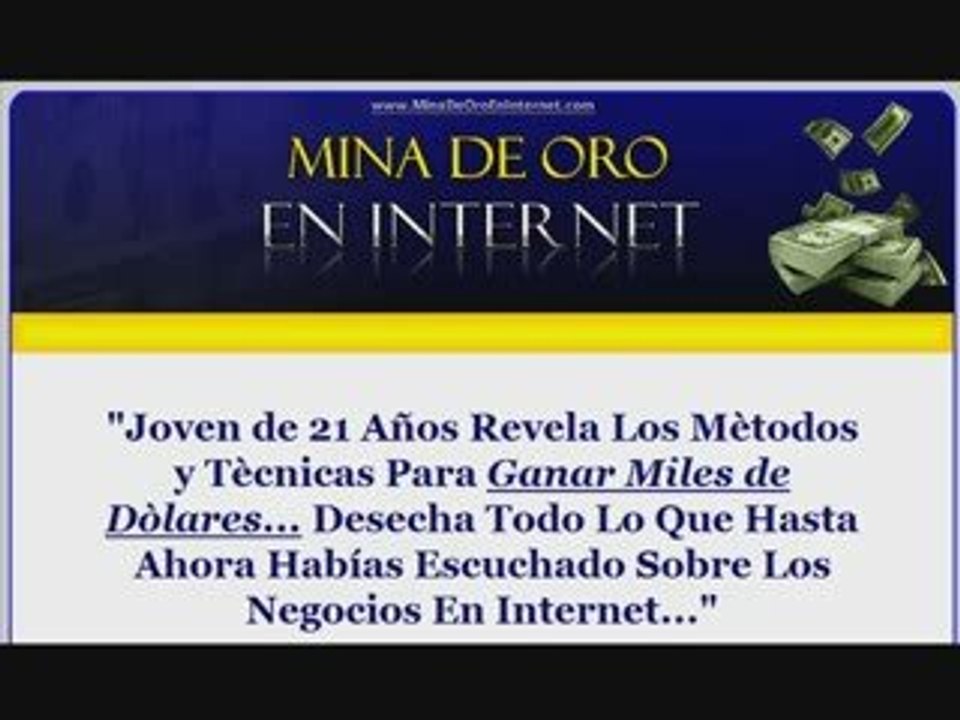 MINA DE ORO EN INTERNET