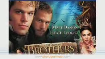 Lenticular 3D effect of The Brothers Grimm DVD cover
