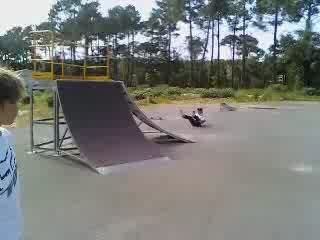 réche en skateboard