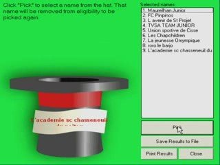 Tirage au sort LJPC 9