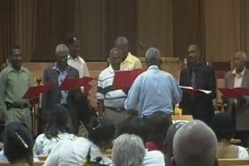 Groupe d'homme (Église É. Galilée)