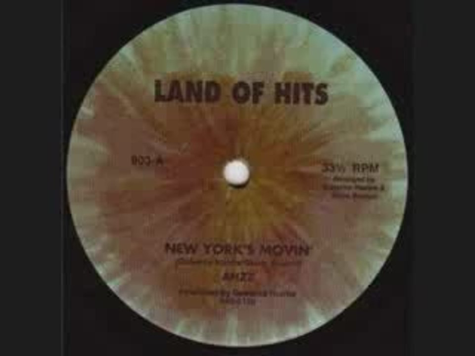 80's disco music, Ahzz - New York is movin 1981