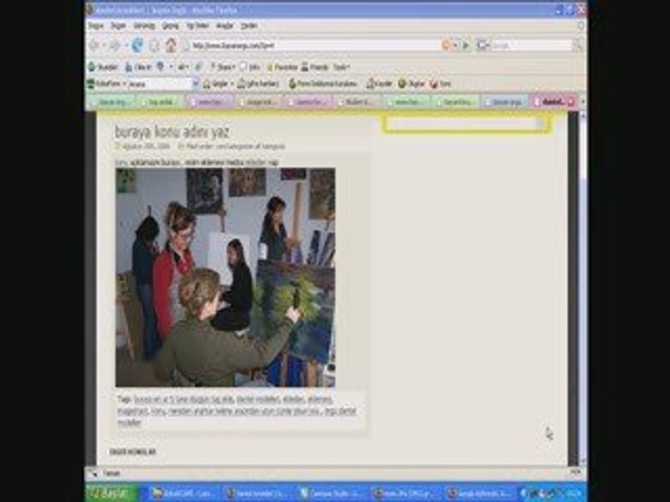 wordpress örnek konu ekleme