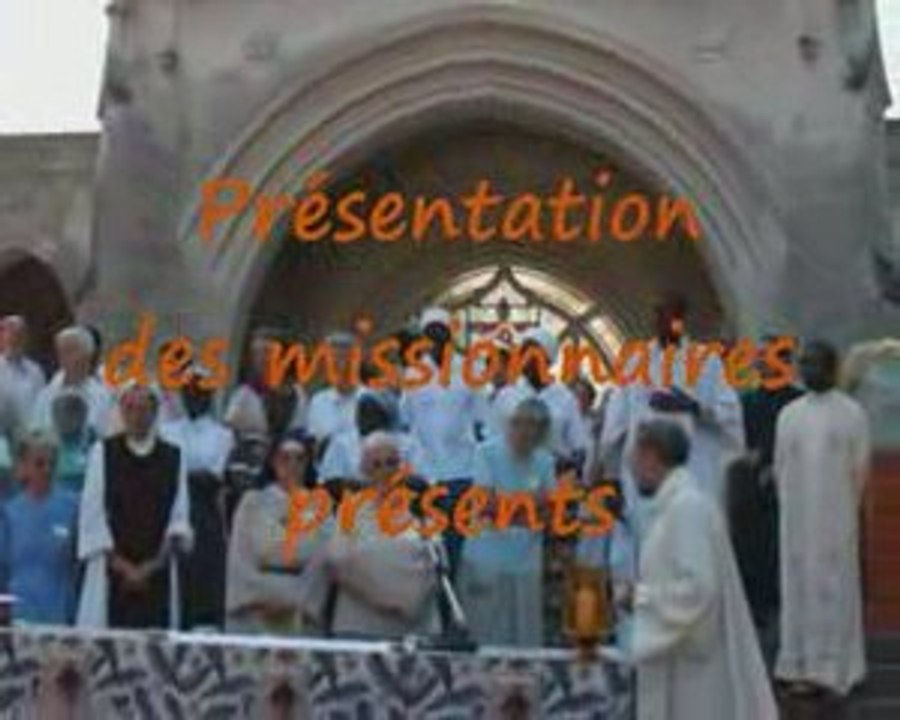Présentation des missionnaires à Béhuard 16 août 2009