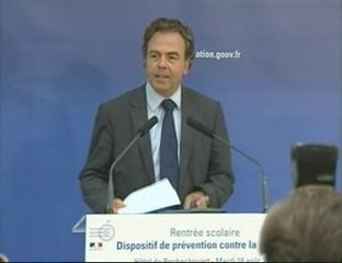 Conférence de presse Grippe A - Luc Chatel - 18/09/09