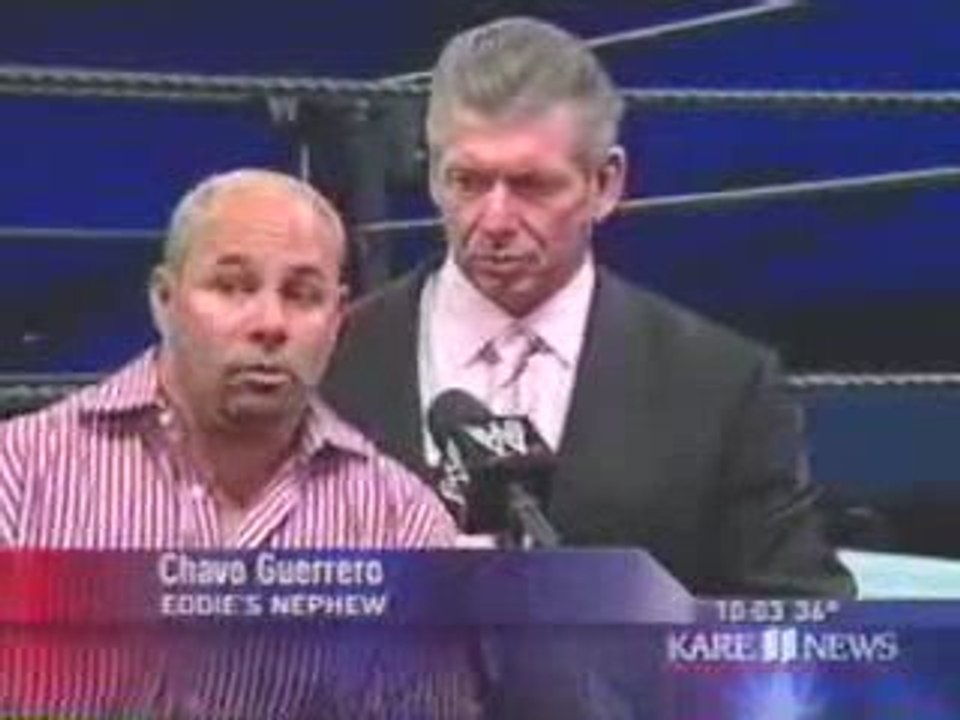 Eddie Guerrero's death announced on the News