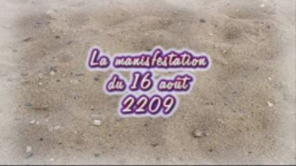 Manifestation du 16 août 2009 contre le port de Brétignolles