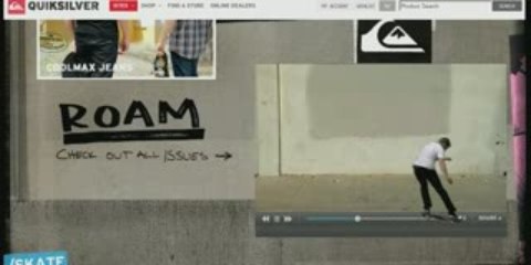 Skateboard riders breaking out of the video player