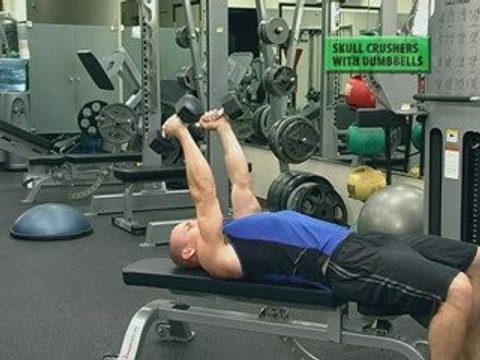 DB Skull Crushers | Lying down Overhead Tricpe Extensions