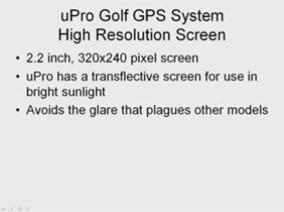 uPro Golf GPS System