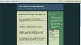 Make money online free ebook adsense and ebay