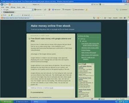 Make money online free ebook adsense and ebay