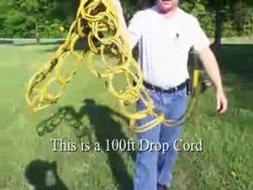 No tangle extension cord storage