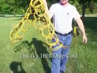 No tangle extension cord storage