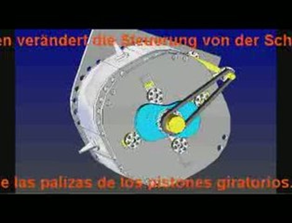 MASCHINE MIT DREHENDEN KOLBEN UND GESTEUERTER SCHWINGUNG