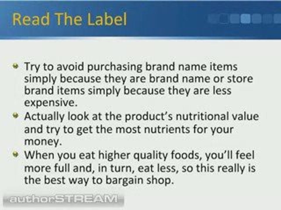 Healthy Shopping List