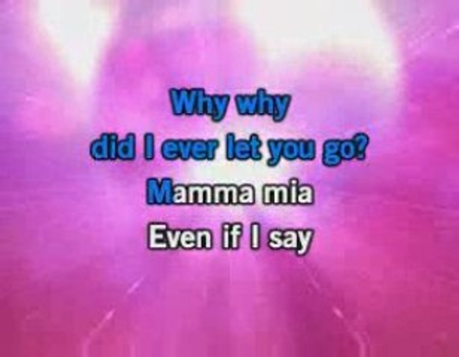 ABBA - Mamma Mia - Karaoke video