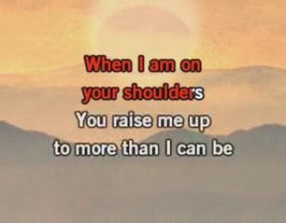 Josh Groban - You Raise Me Up - Karaoke video