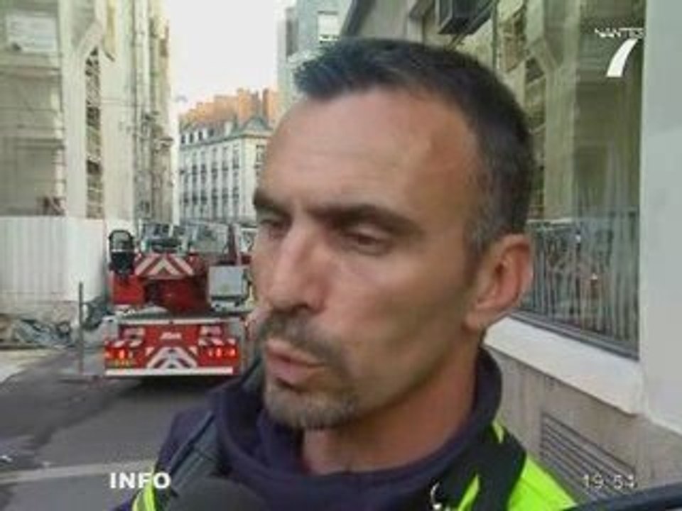 Départ d'incendie à l'église Saint-Nicolas (Nantes)