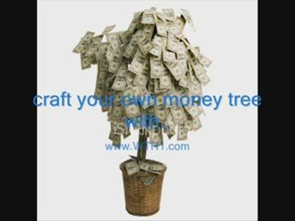 make a craft money tree