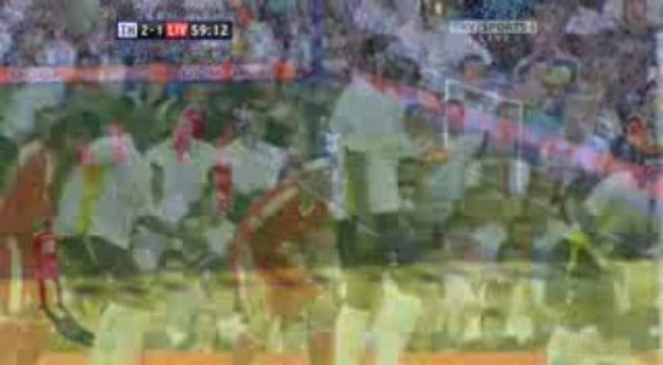 Bassong Goal Tottenham v Liverpool 16th August 2009