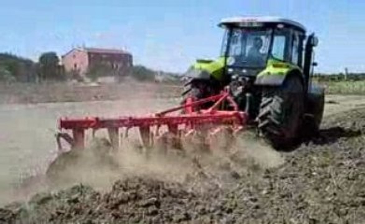 CLAAS ARES 557 ATX 6' LI ÖZDUMAN DİSK PULLUK İLE AKTARMADA !