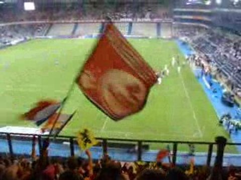fin de match genk lille vu des tribunes