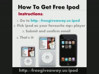 How To Get Free Ipod In A Minute