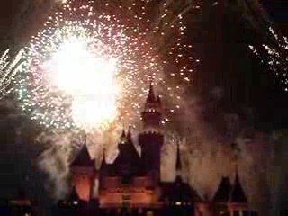 Firework at Disney land