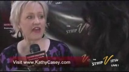 Kathy Casey on the Red Carpet in Las Vegas for VegasNET.TV