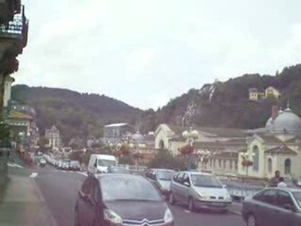 La Bourboule: Panorama depuis le quai Jeanne d'Arc