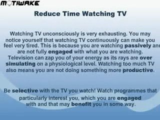 Daily Affirmations - Maximise Energy With Motiwake