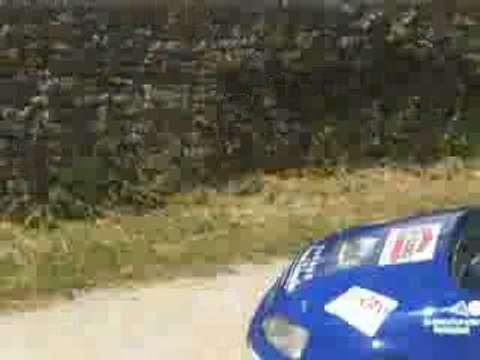 grosse frayeur de thomas guyot au rally des lacs 2009