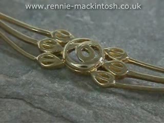 Rennie Mackintosh Necklace FEL024m1 9ct Gold