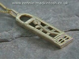 Rennie Mackintosh Necklace FEL017m1 9ct Gold