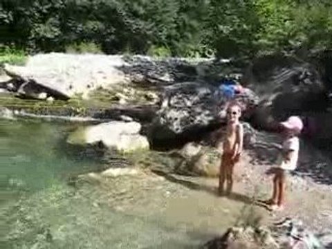 baignade en torrent