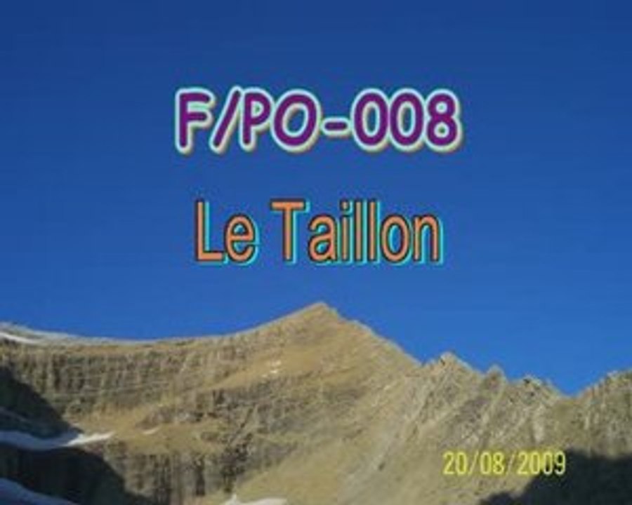 SOTA F_PO-008 Le taillon Part 1