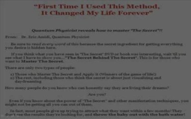 Law of Attraction Secrets