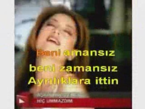 Aşkın Nur Yengi-Hiç Ummazdım (KARAOKE)
