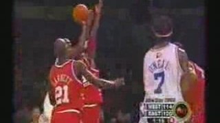 Kobe Bryant Blocks Jordan in 03 ASG, basketball, nba