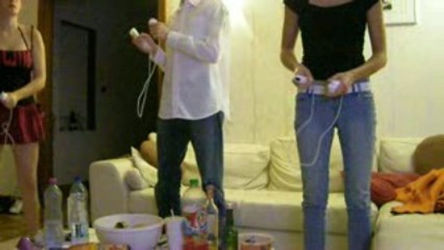 soirée Wii chez Marine (les lapins crétins)