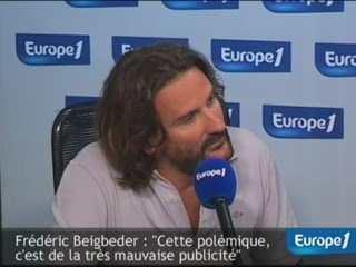Frédéric Beigbeder et la polémique