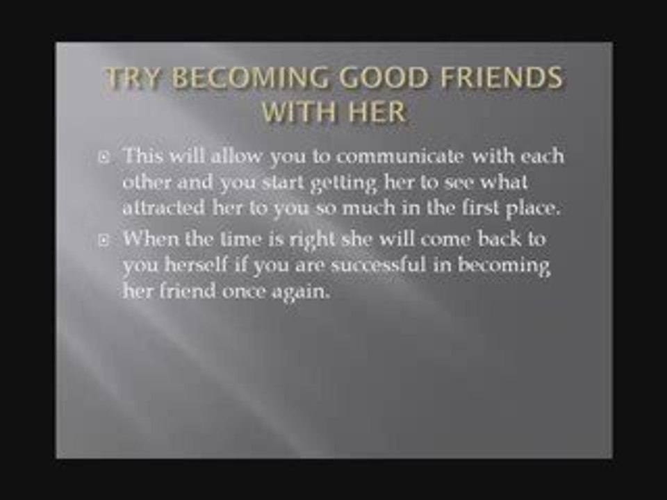 Getting Your Ex Girlfriend Back - How You Go About Doing It